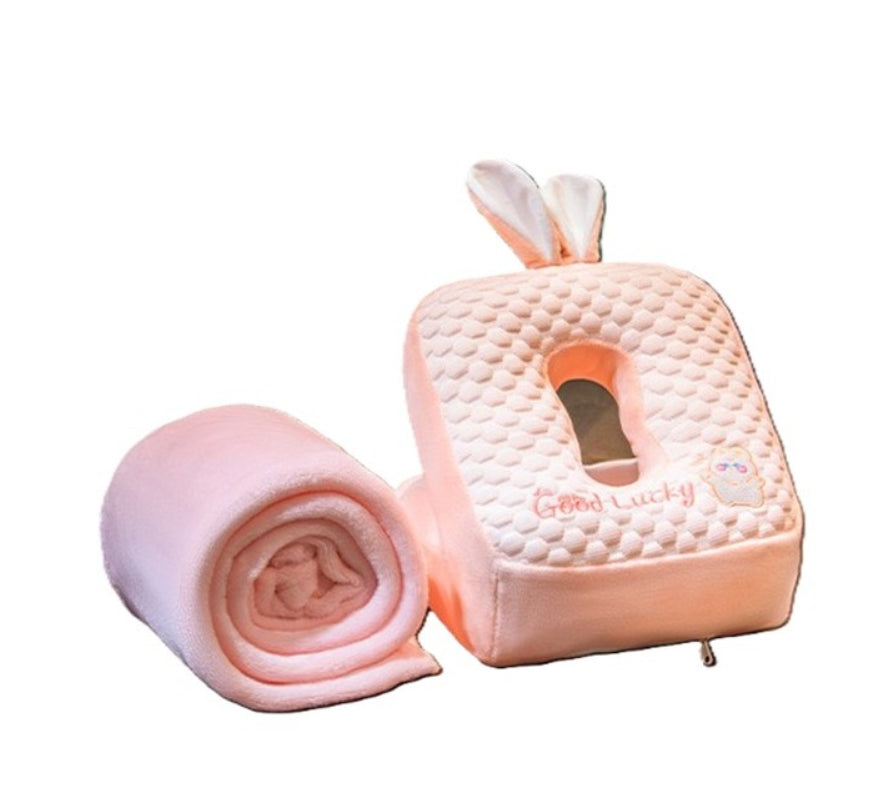 ALMOHADA COJIN CON COBIJA🐰